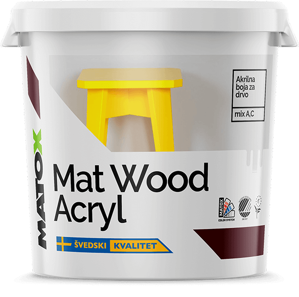 Mat Wood Acryl Baza B - 0.7L