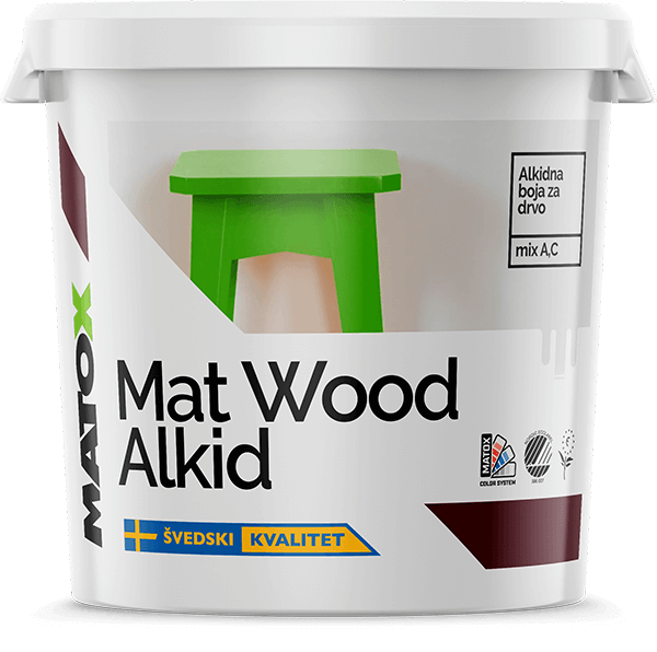 Mat wood Alkid Baza A - 0.7L